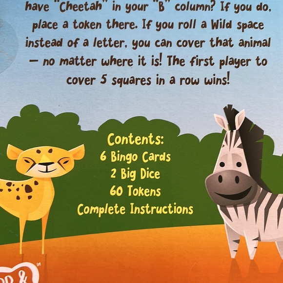 PB & Play “Big Roll Bingo” Game for Kids NWOT - Picture 5 of 8